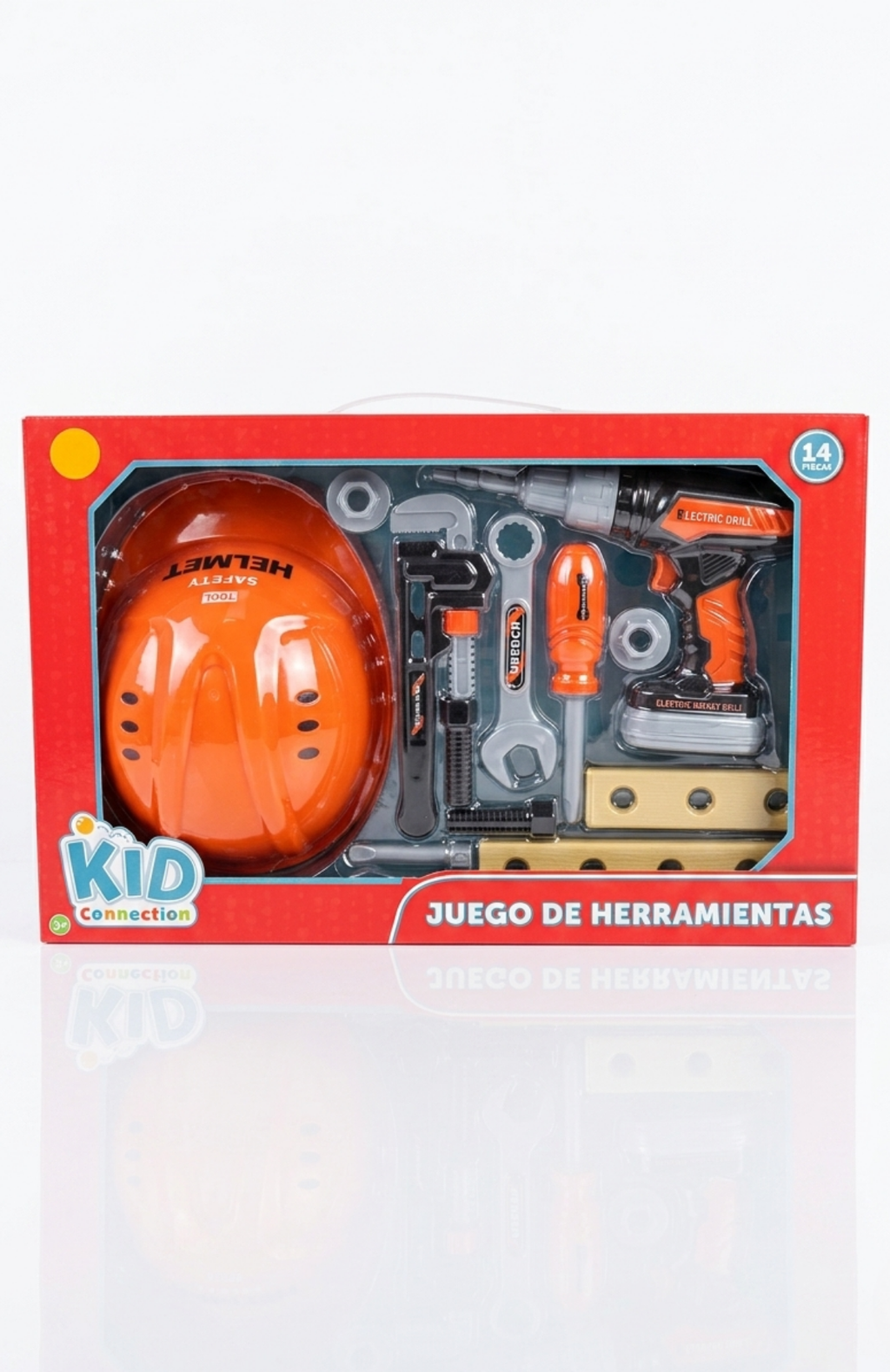 Set De Herramientas Juguete Con Taladro Y Casco 13 Piezas