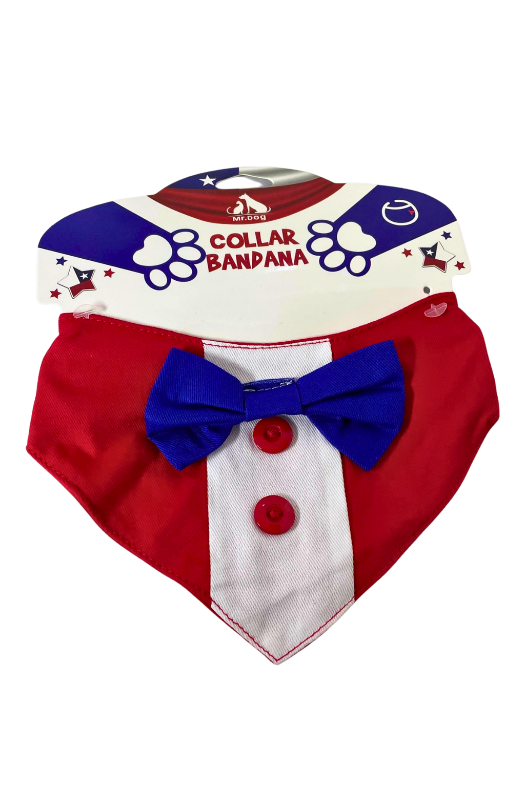 Pañuelo Collar Mascotas Estilo Traje Elegante Fechas Patrias