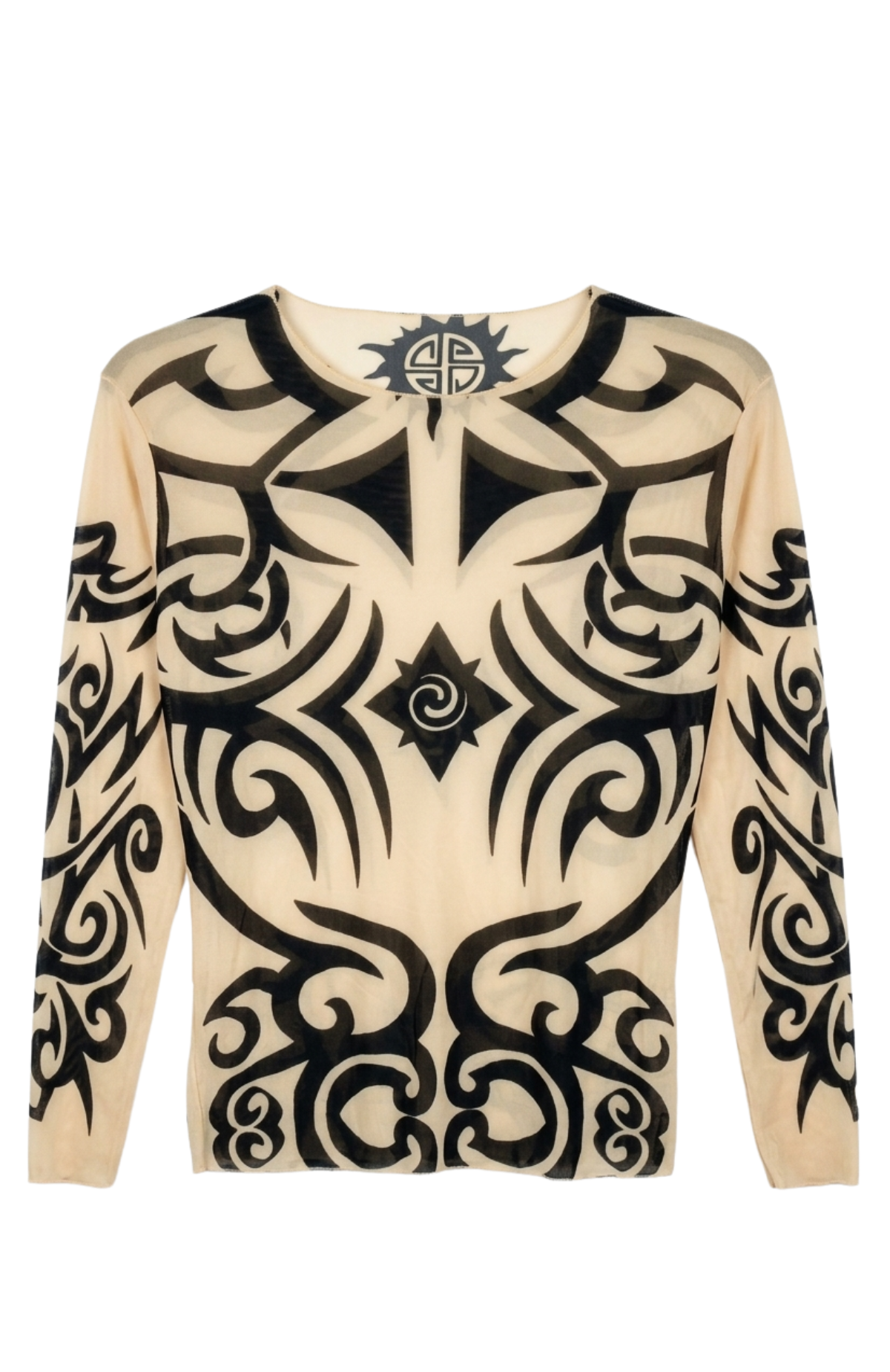 Polera Color Piel Con Tatuajes Para Baile Típico Pascuense