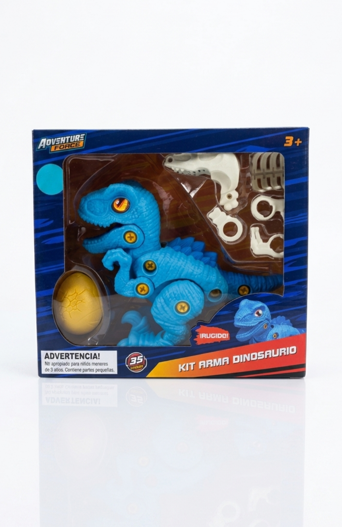 Set De Dinosaurio Para Armar Con Tornillos, Huevo Y Sonidos