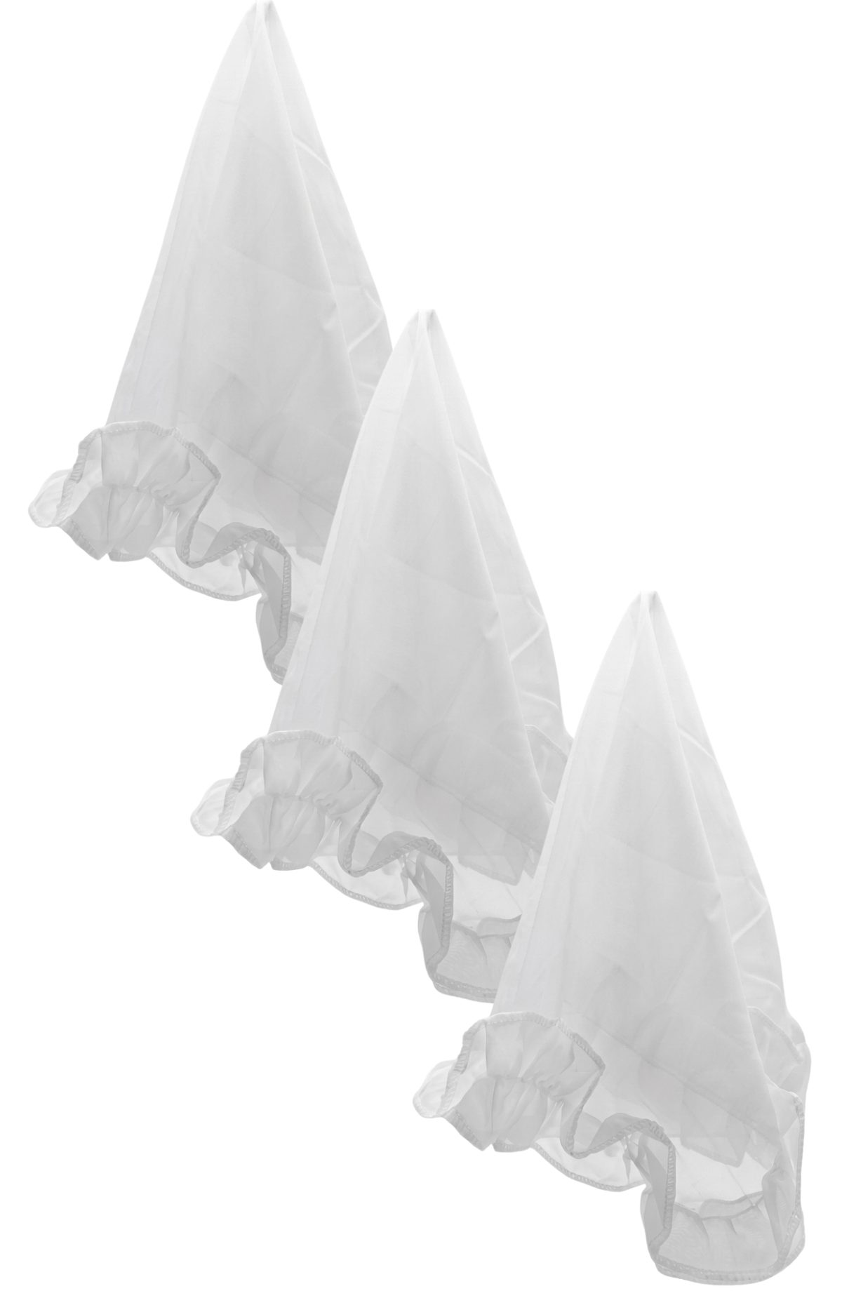 Packs Pañuelos Para Cueca Blonda Blancos Fiesta Chile