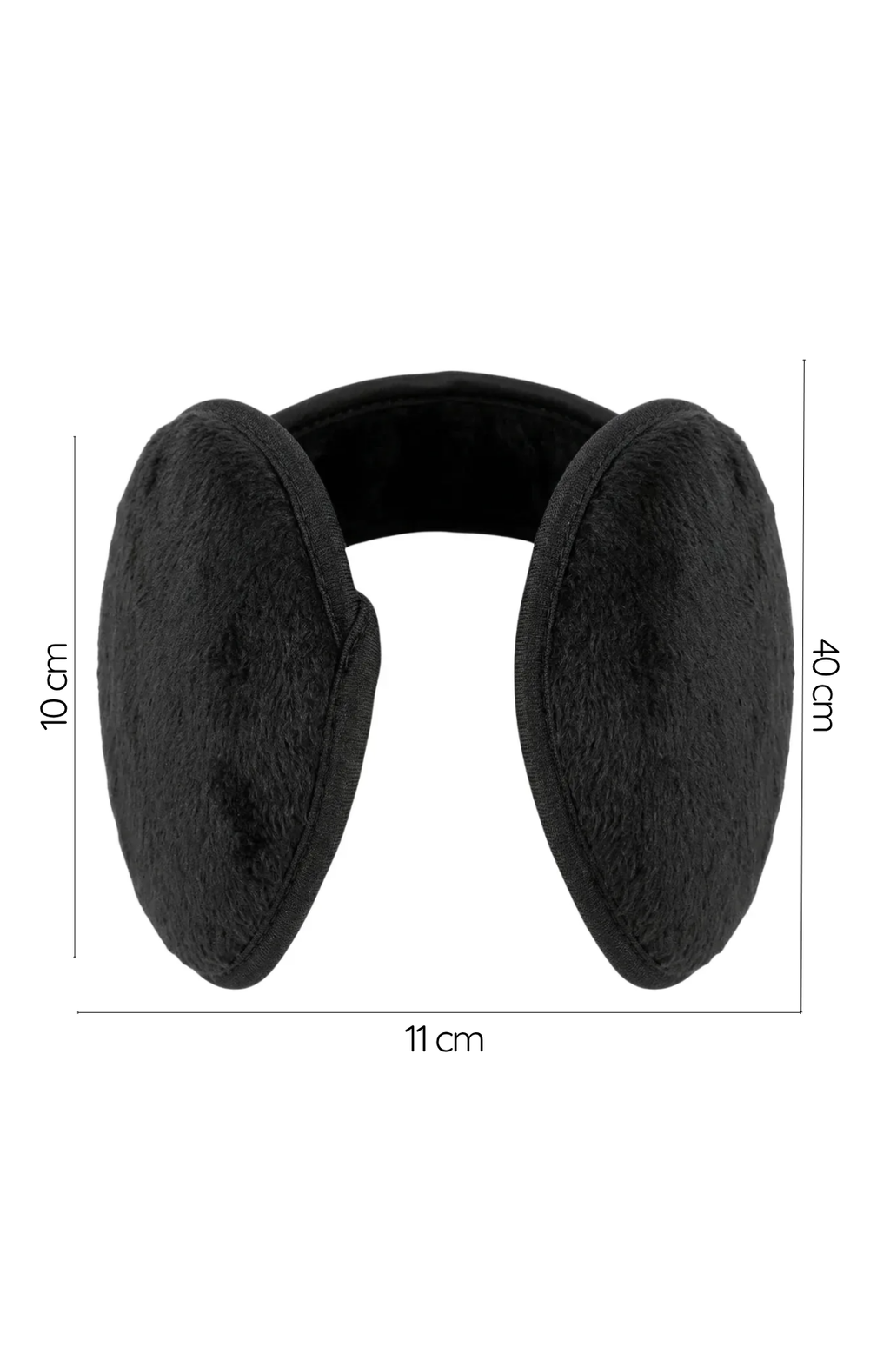 Orejeras Polar Negro Plegable Cubre Orejas Aislante