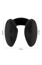 Orejeras Polar Negro Plegable Cubre Orejas Aislante