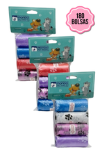 180 Bolsas Plásticas Para Excrementos Mascotas Perros Gatos