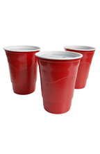 50 Vasos Bicolor Rojo Blanco Cheap 500cc Fiestas