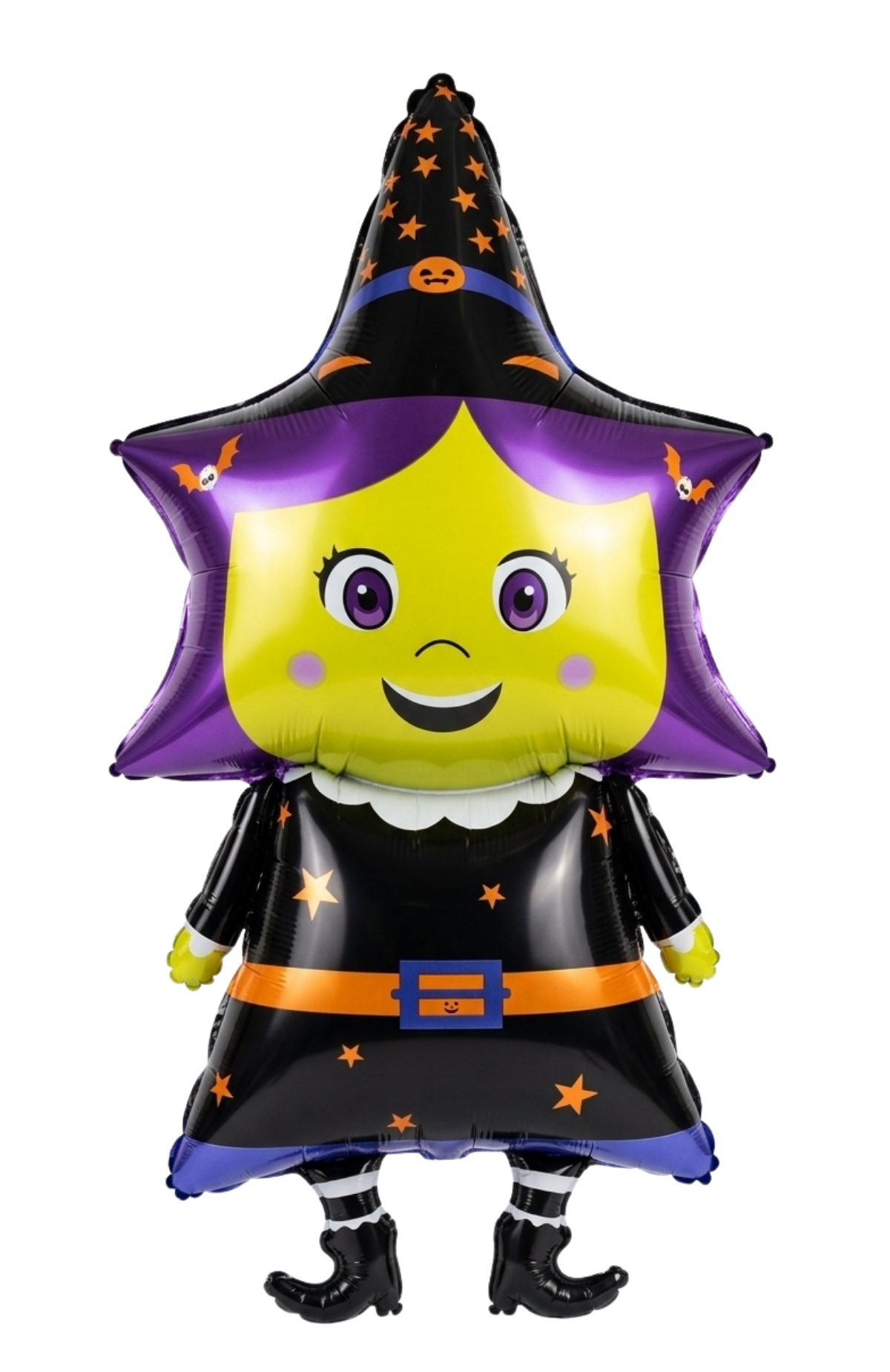 Globo Metalizado Brujita Halloween Gigante 48x99cm Decoración