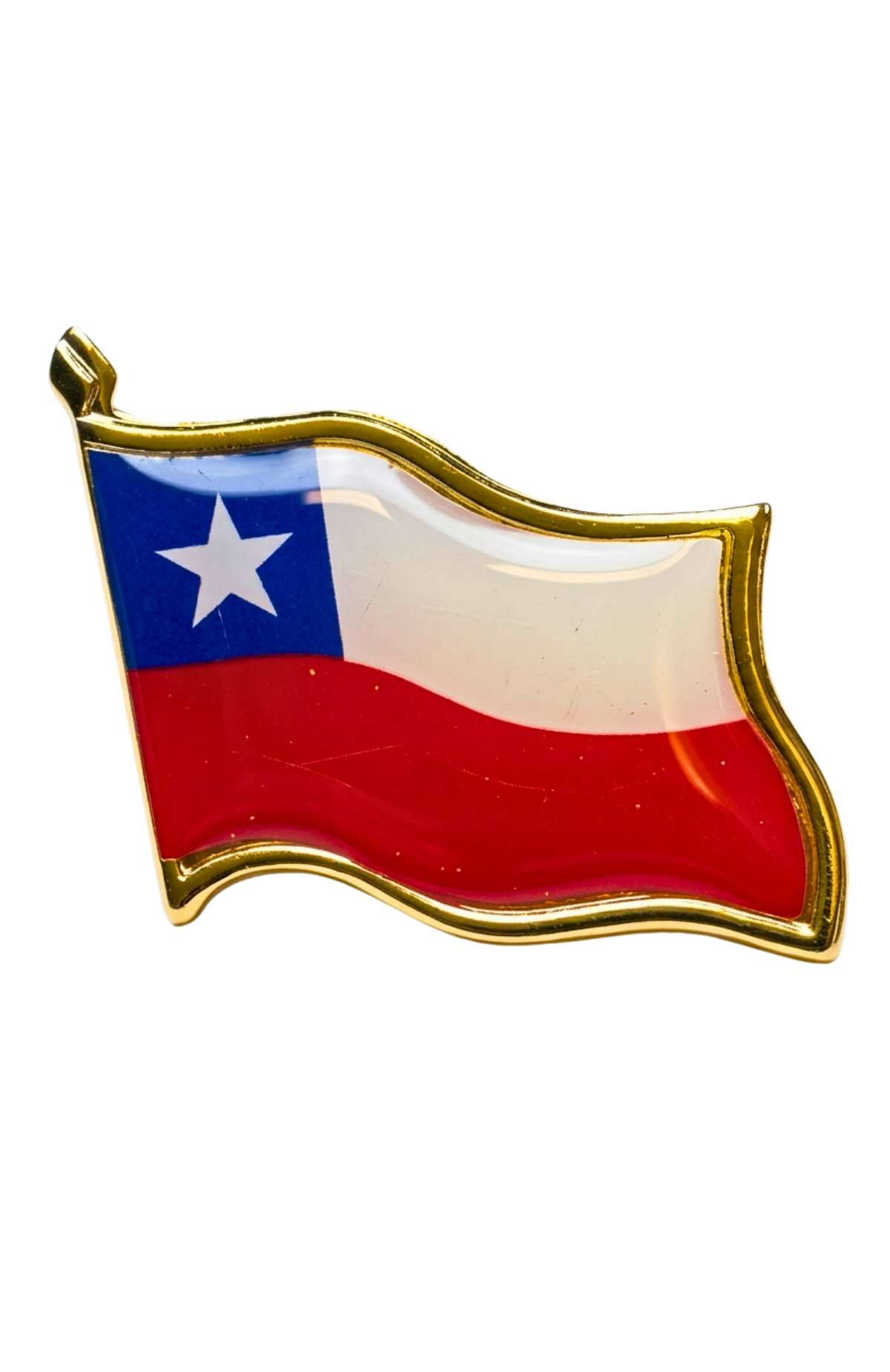 Pack 12 Piochas Pin Bandera Chile Metalica Boton Broche