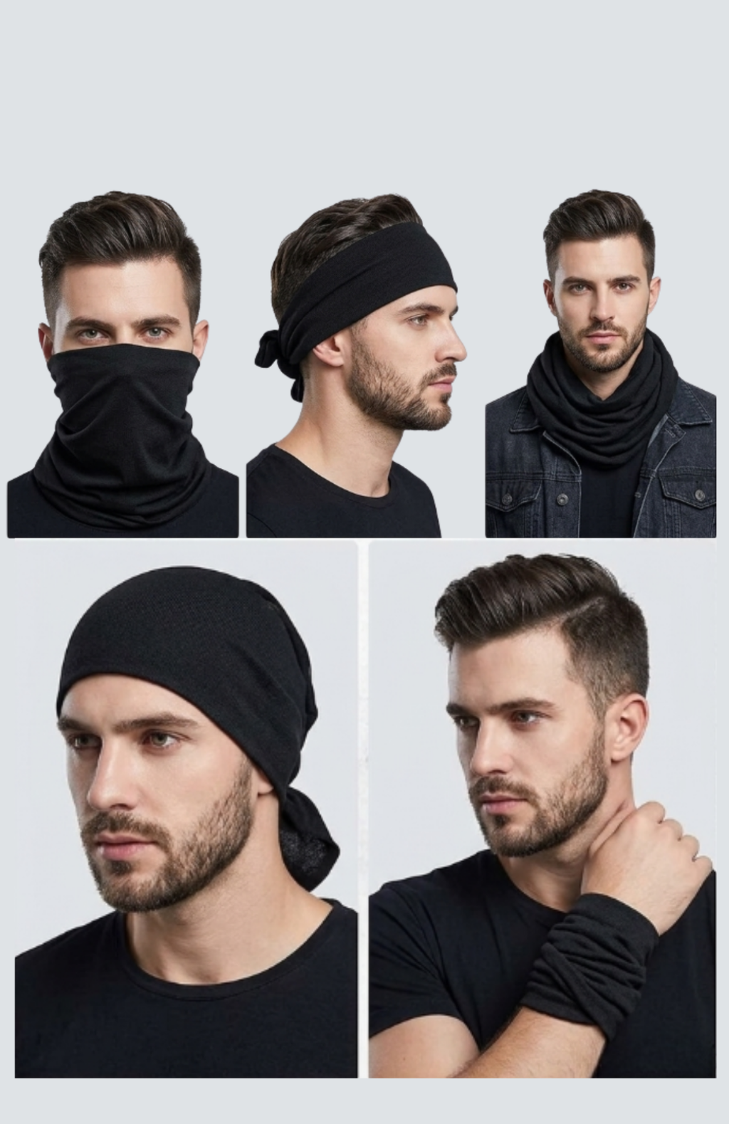 Pack 10 Bandanas Colores Lisos Elegible Tubulares Uv Deportivas