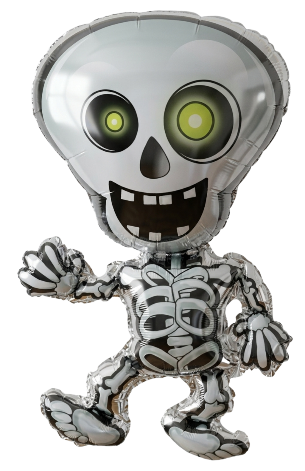 Globo Metalizado Esqueleto Halloween Gigante 48x80cm Decoración