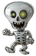 Globo Metalizado Esqueleto Halloween Gigante 48x80cm Decoración