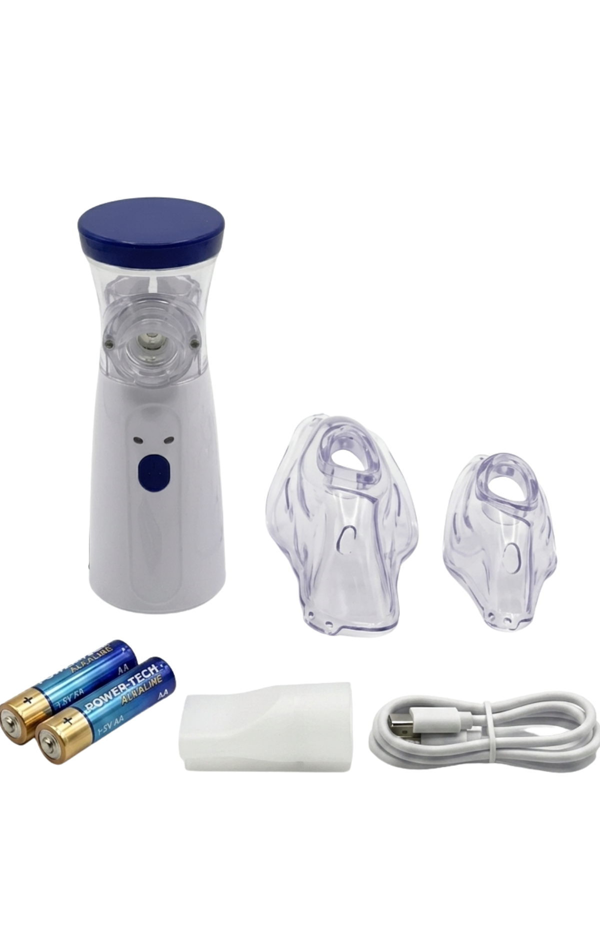 Nebulizador Portátil Niños Y Adultos Mesh Vaporizador Color Blanco