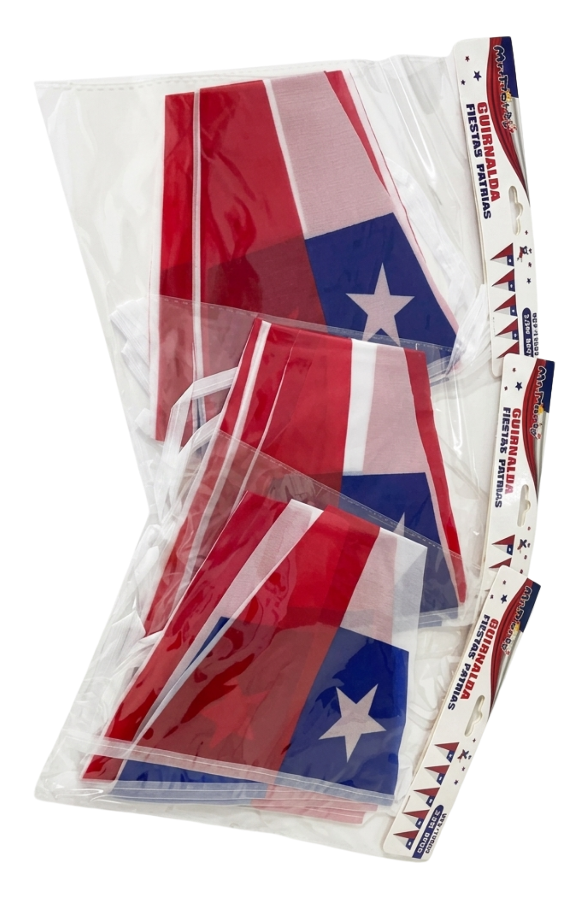 Pack 3 Guirnalda Fiestas Patrias Banderines 20x28 Cm - 3.5 M