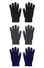 Guantes Lana Térmico Dedos Táctiles Colores Surtidos Unisex