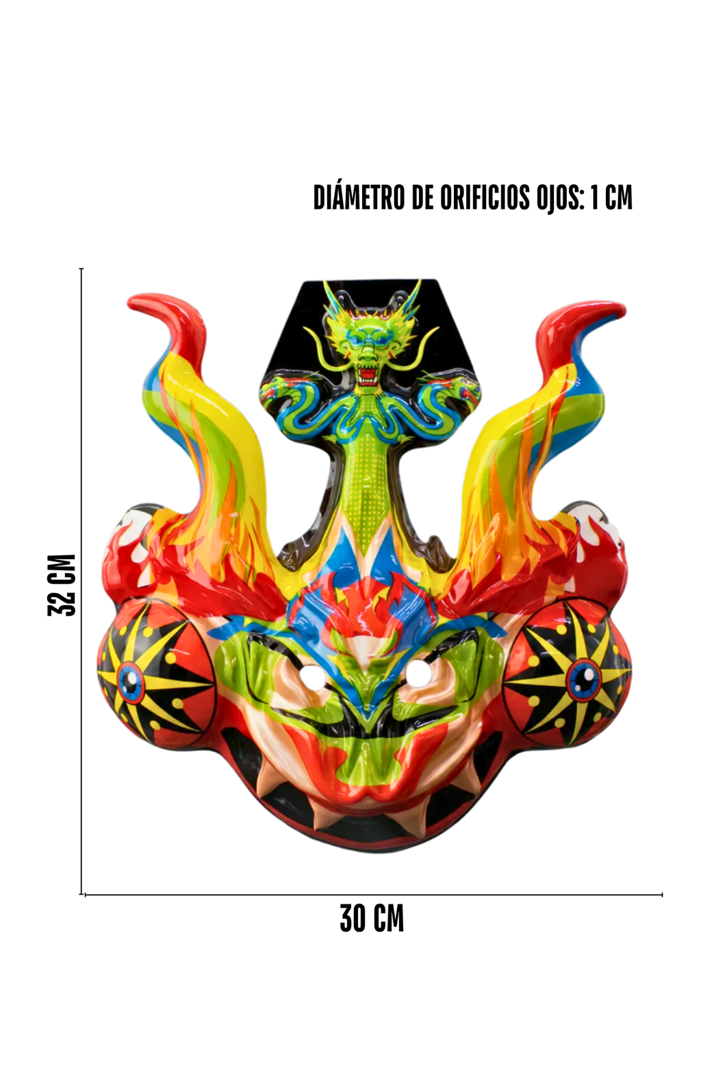 Máscara La Tirana Diablada Traje Tipico Baile Fiestas