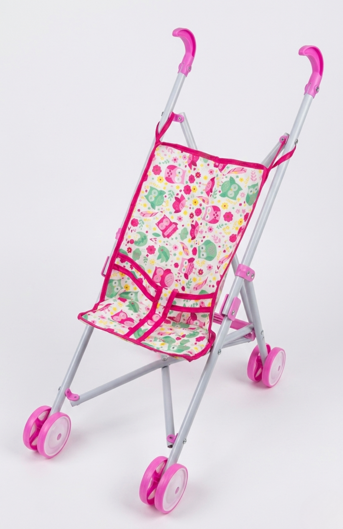Coche De Juguete Para Muñecas Paseador Plegable Rosa