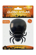 Globo Metalizado Araña Halloween Gigante 54x80cm Decoración