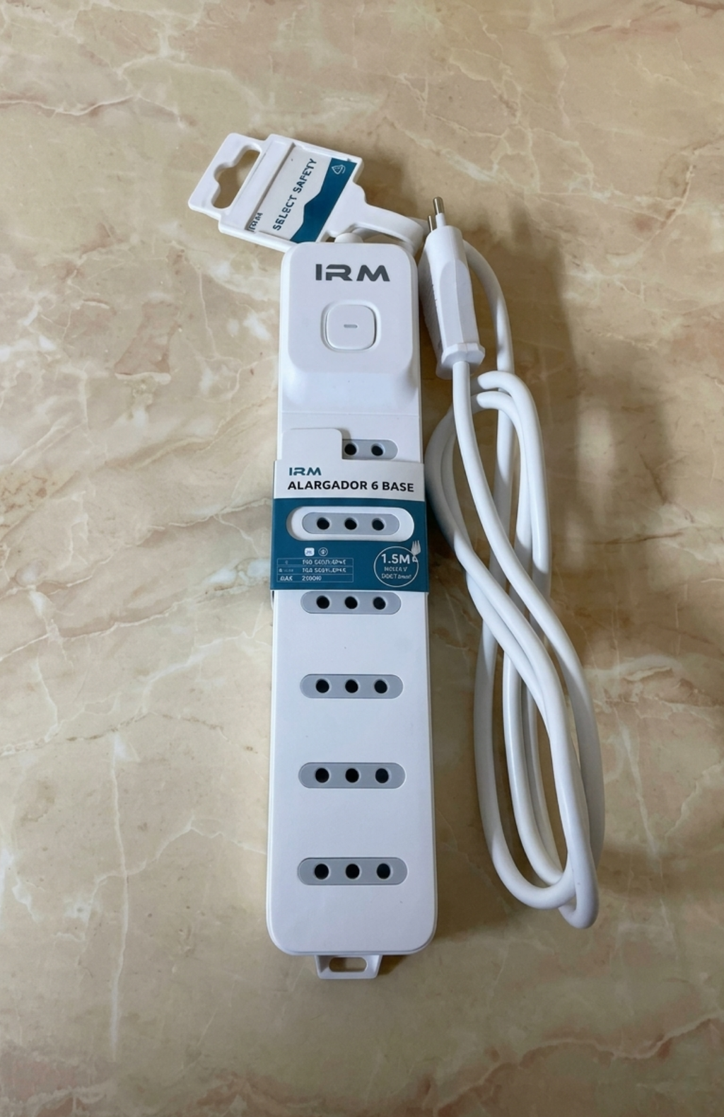 Alargador Zapatilla 6 Tomas 1.5 Metros Con Interruptor