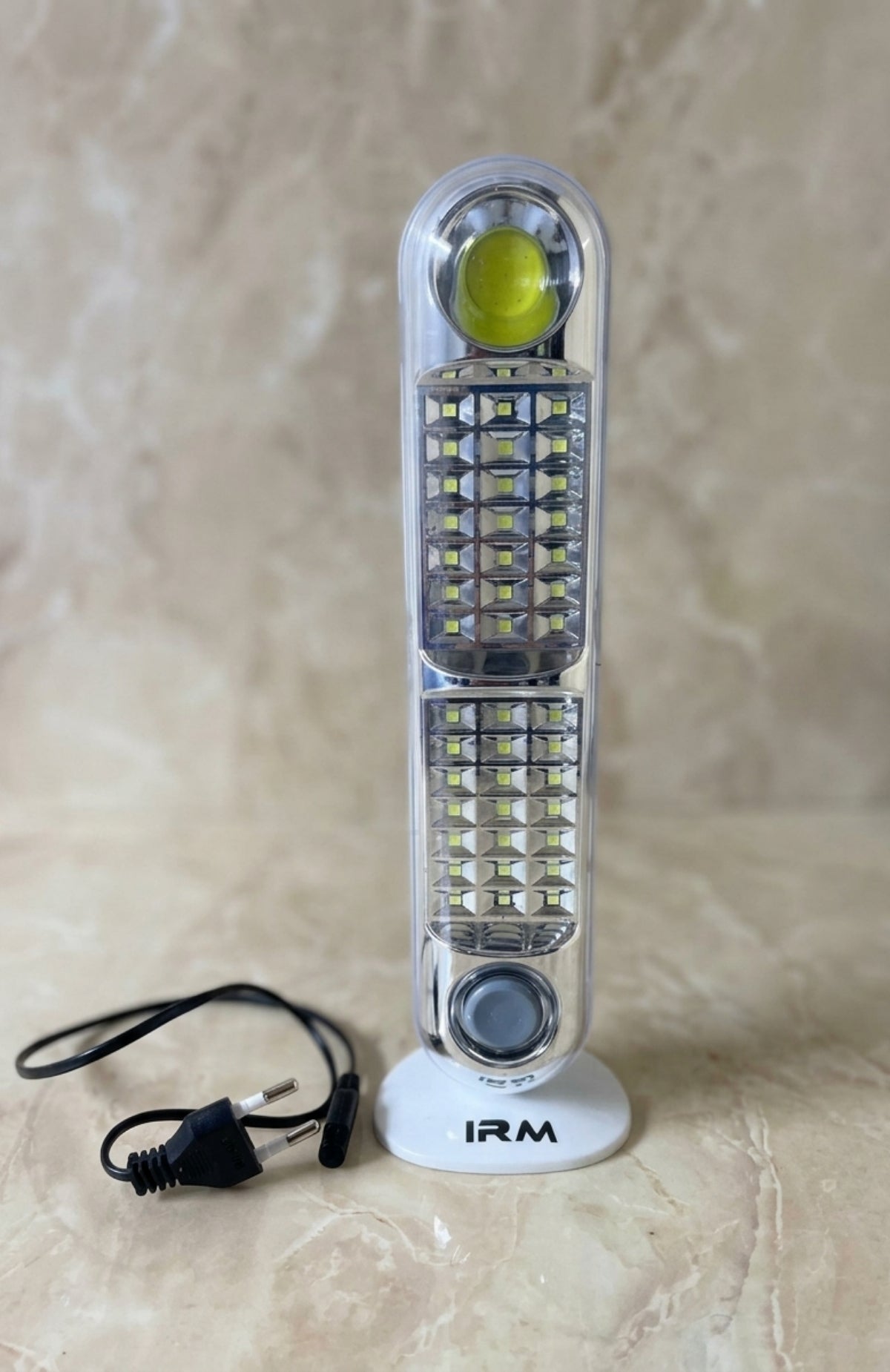 Lámpara Emergencia Solar Y Recargable Irm Led + Cable 50 Cm