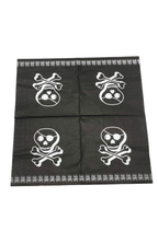 Pack 20 Servilletas Halloween Calavera 20 Unidades Multiuso