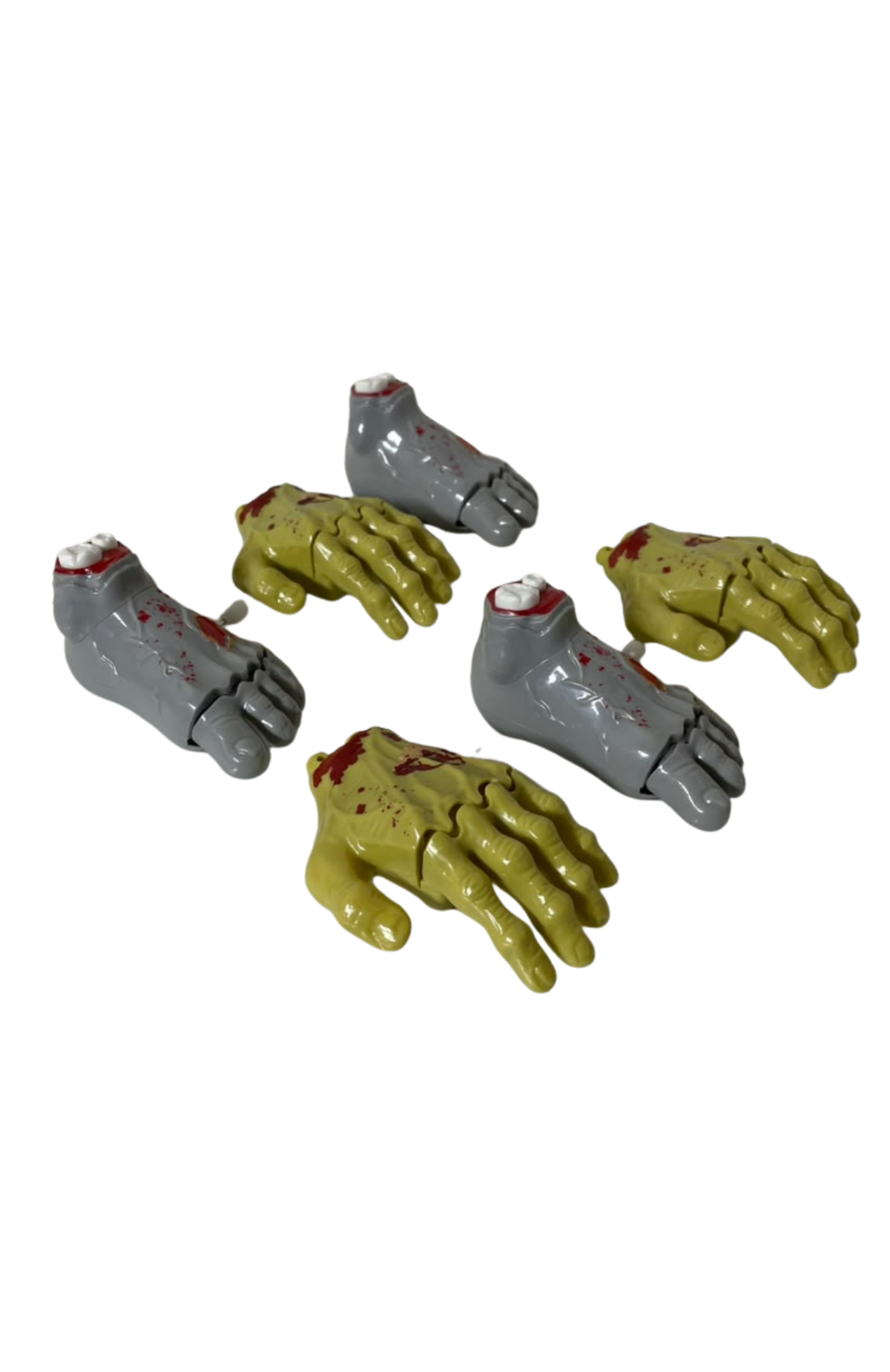 Pack 6 Juguetes A cuerda De Manos & Pies Rotos Halloween