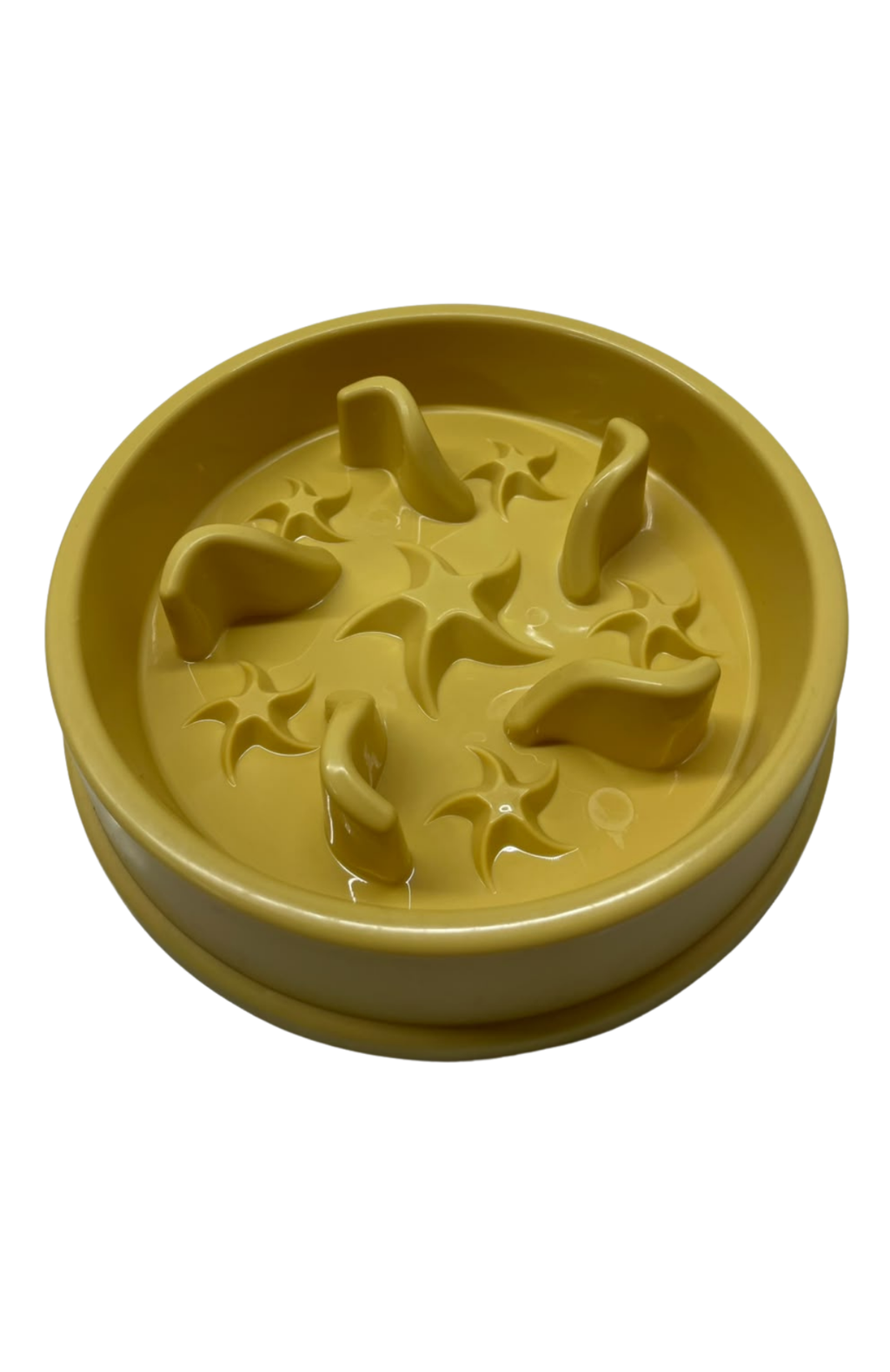Plato Antiansiedad Estrellitas Comedero Lento Mascotas