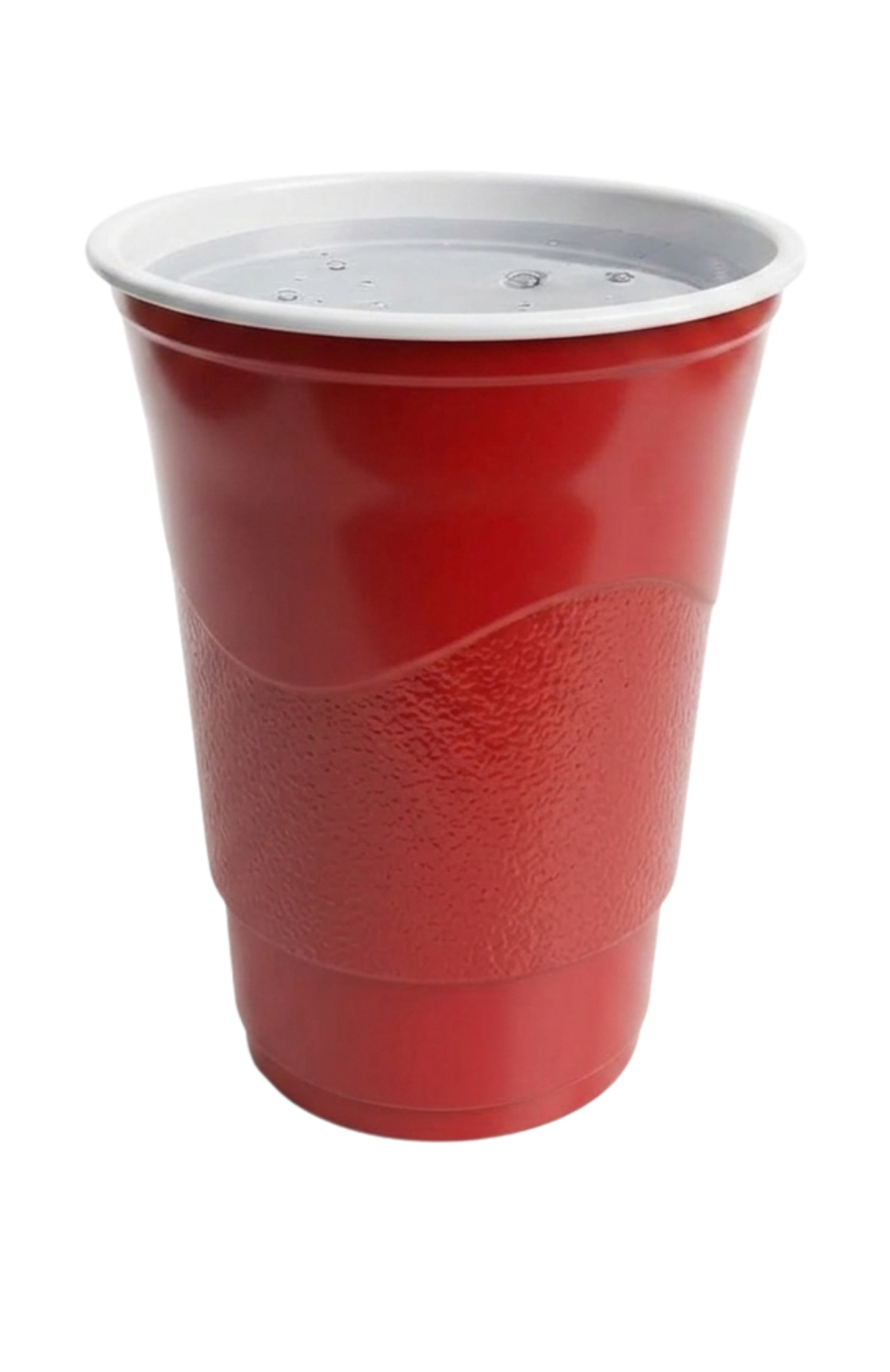 50 Vasos Bicolor Rojo Blanco Cheap 500cc Fiestas