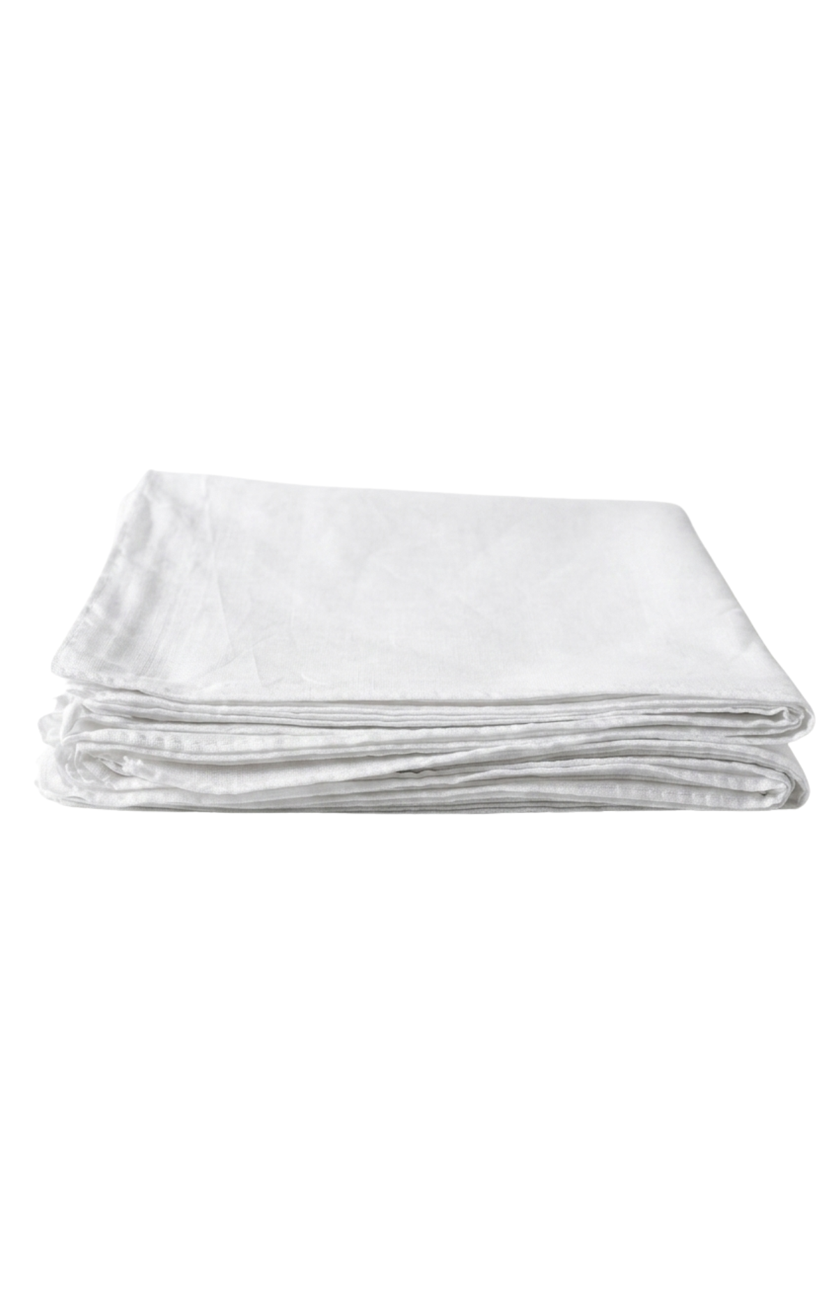 Set De 12 Pañuelos De Bolsillo Blancos Lisos 35x35 Cm