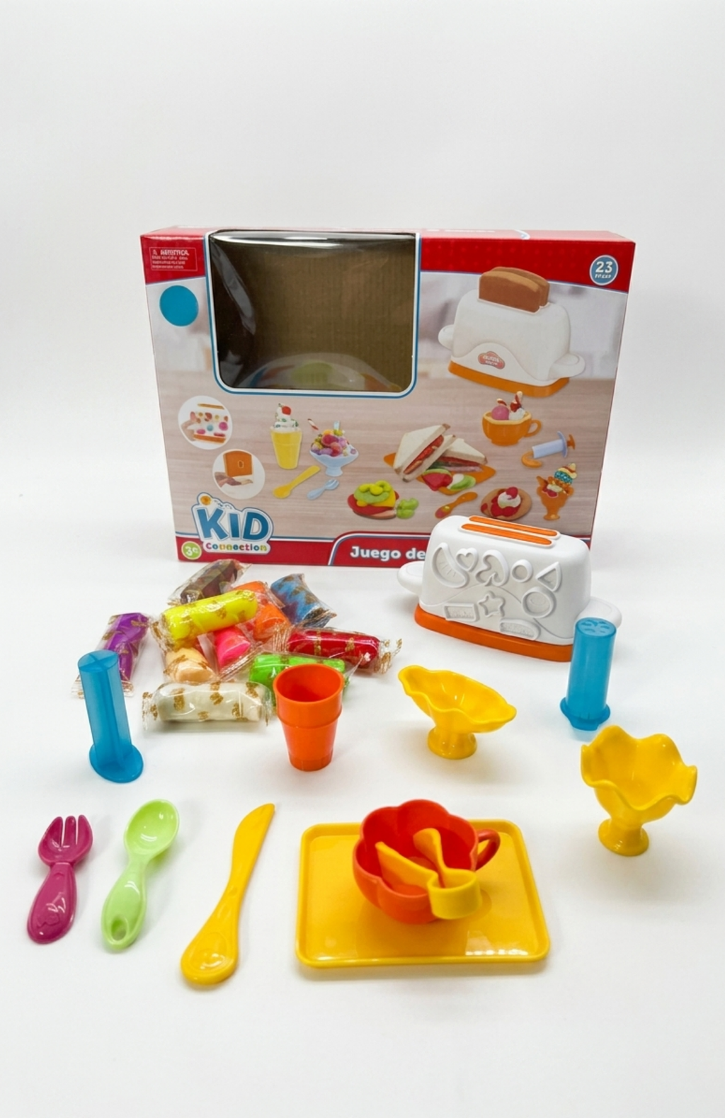 Kit Creativo De Plastilinas Con Máquina Tostadora Infantil