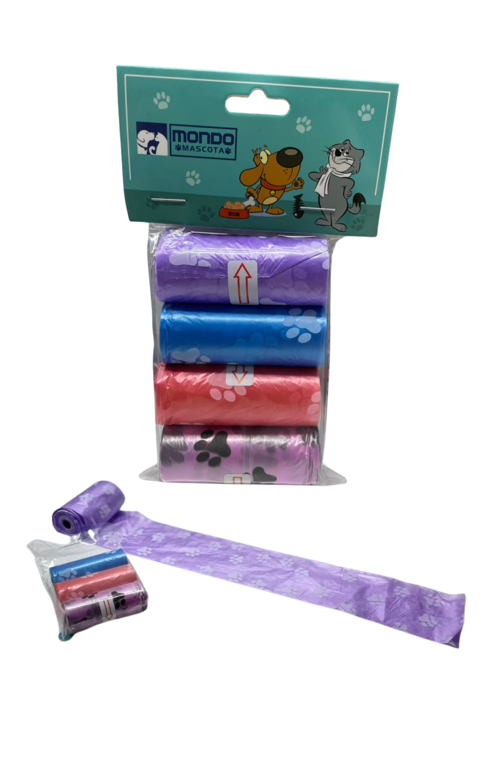 180 Bolsas Plásticas Para Excrementos Mascotas Perros Gatos