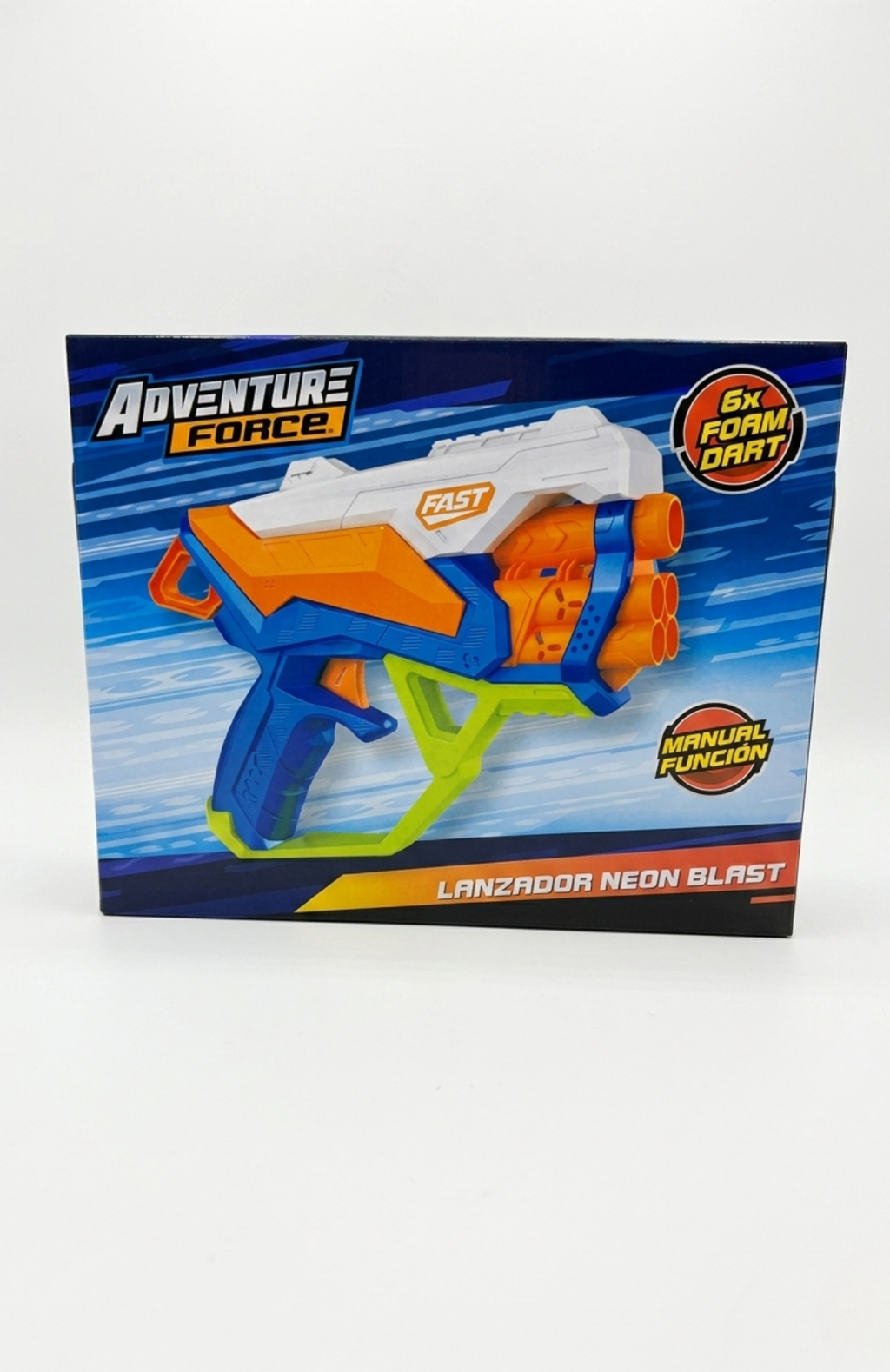 Lanzador De Juguete Adventure Force Fast + 6 Dardos Espuma