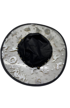 Sombrero De Bruja Negro Con Estampado Dorado Halloween / Fiesta