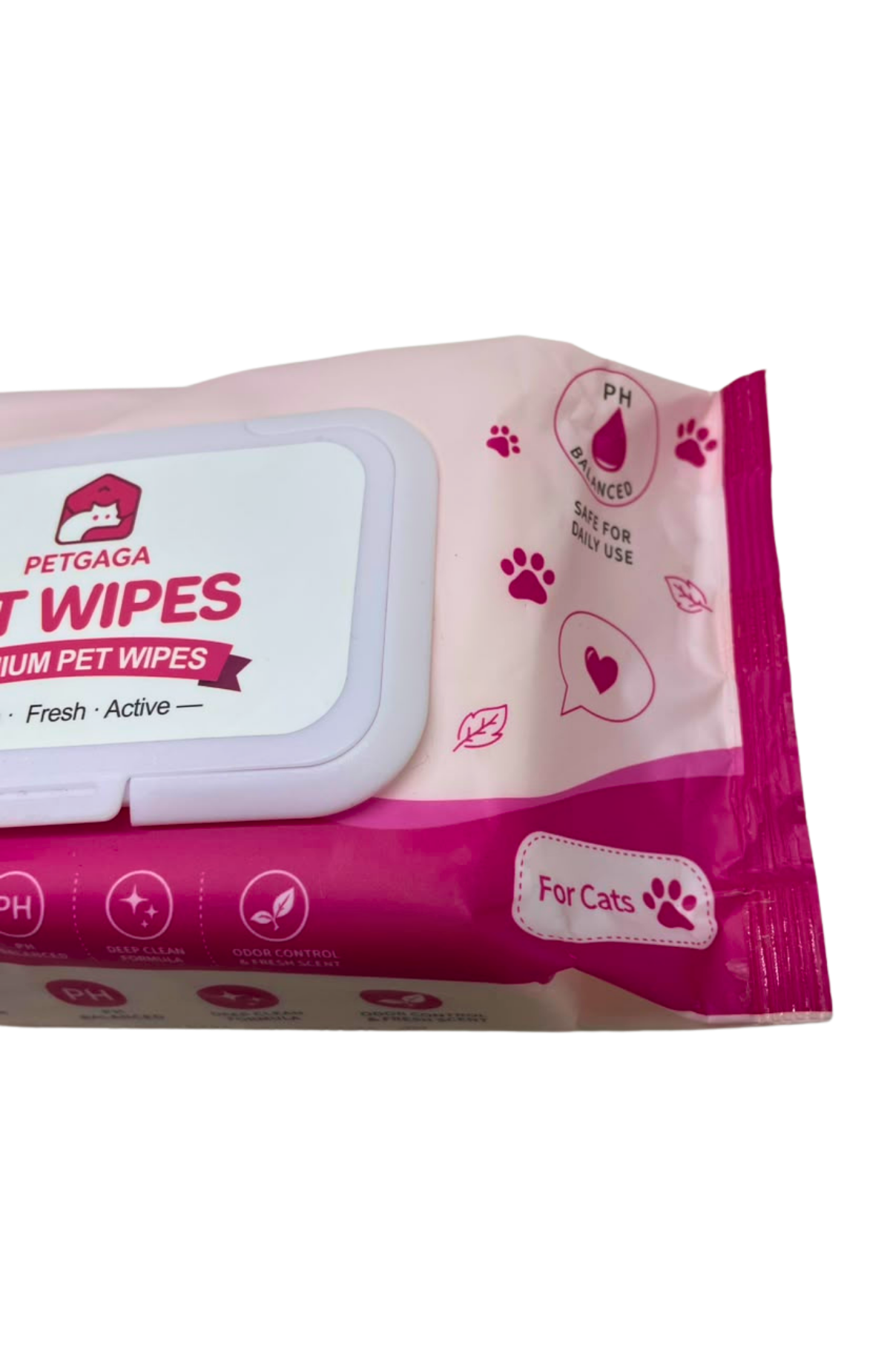 Toallitas Húmedas Gatos PETGAGA 80 Unidades Aloe Vera