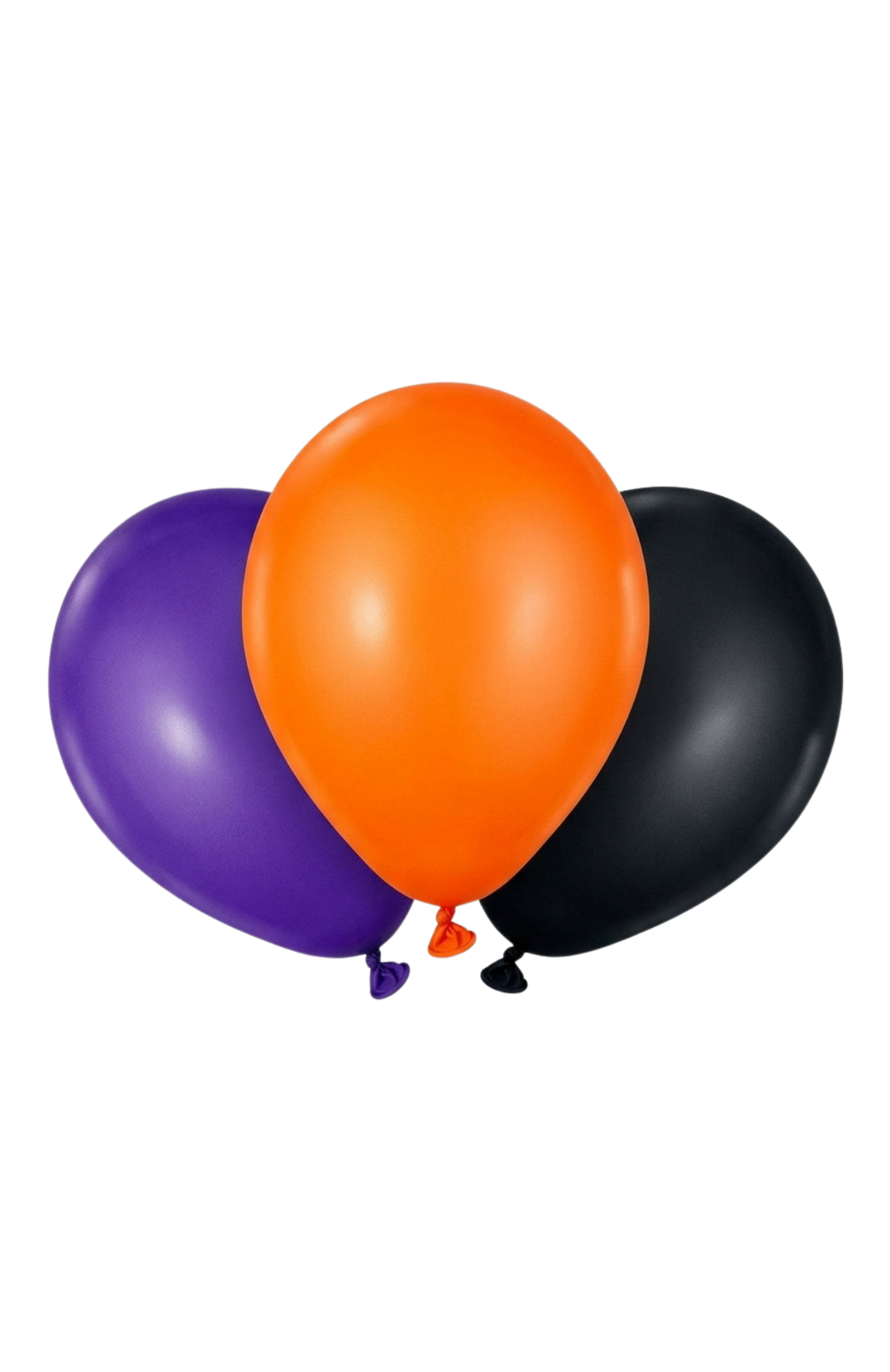 Globos De Látex Halloween Negro Naranja Y Morado 48 Piezas