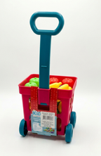 Carrito Compras Juguete Para Niños Con Frutas Y Alimentos