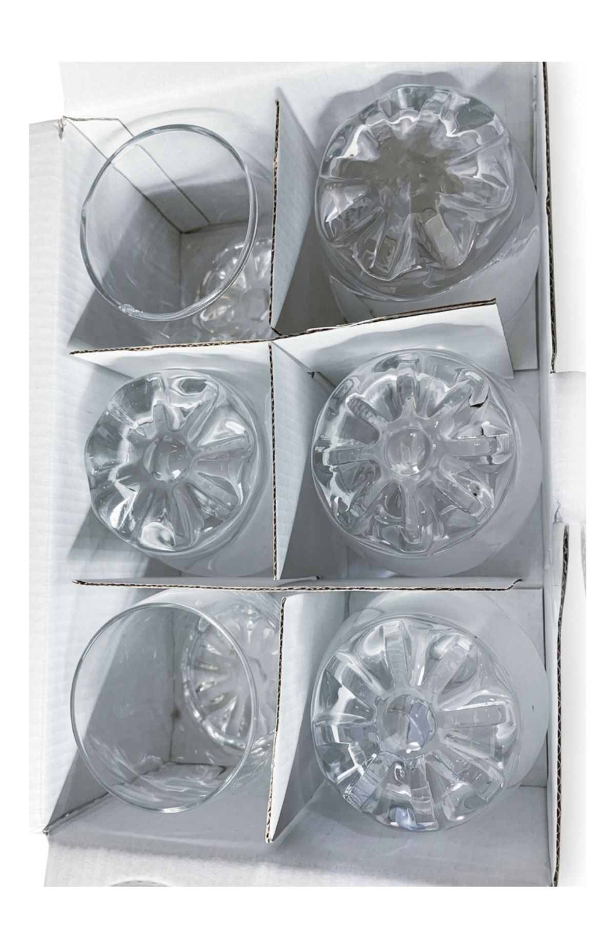 Set De 6 Vasos De Vidrio Bajos Allegra Nápoles 290ml