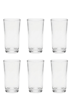 Set De 6 Vasos De Vidrio 250ml Casa Bonita Cristalería Hogar