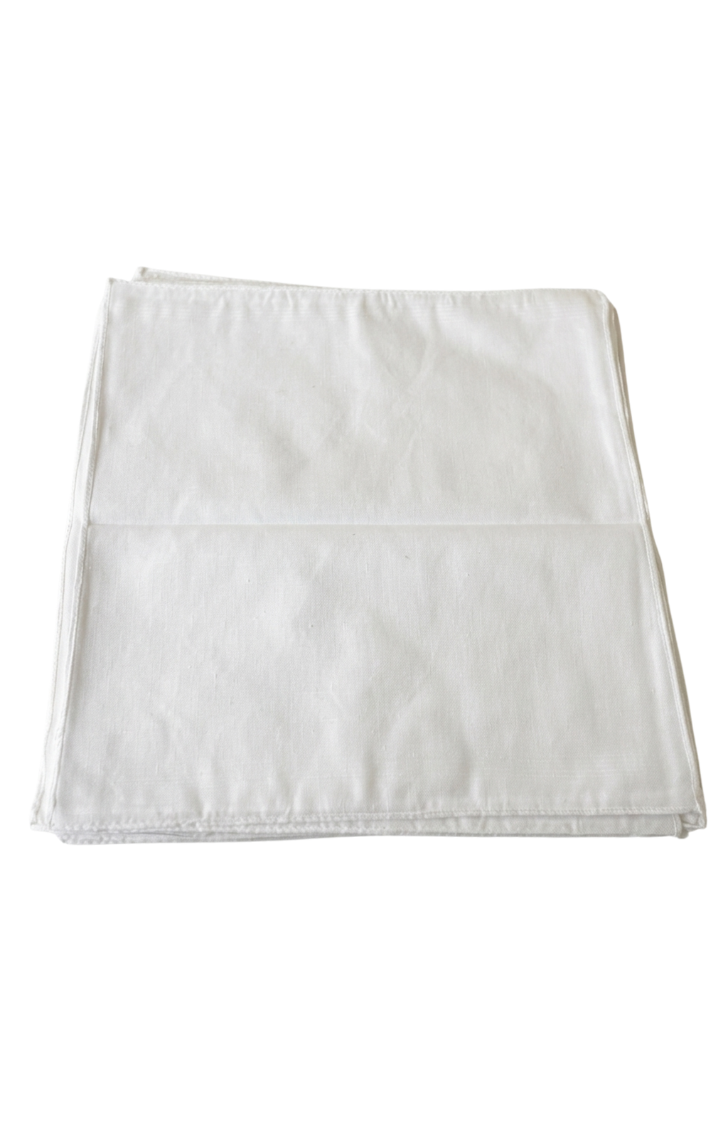Set De 12 Pañuelos De Bolsillo Blancos Lisos 35x35 Cm