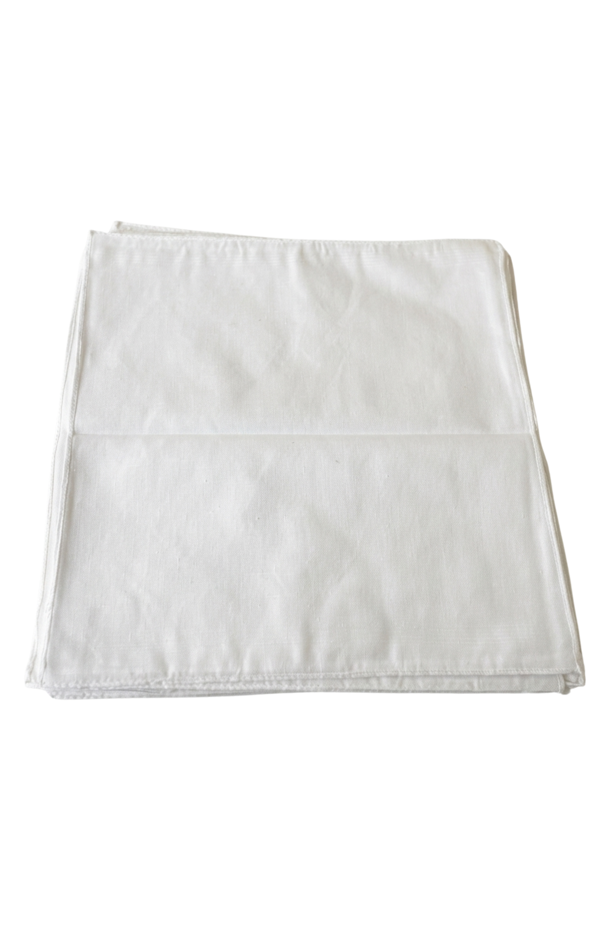 Set De 12 Pañuelos De Bolsillo Blancos Lisos 35x35 Cm