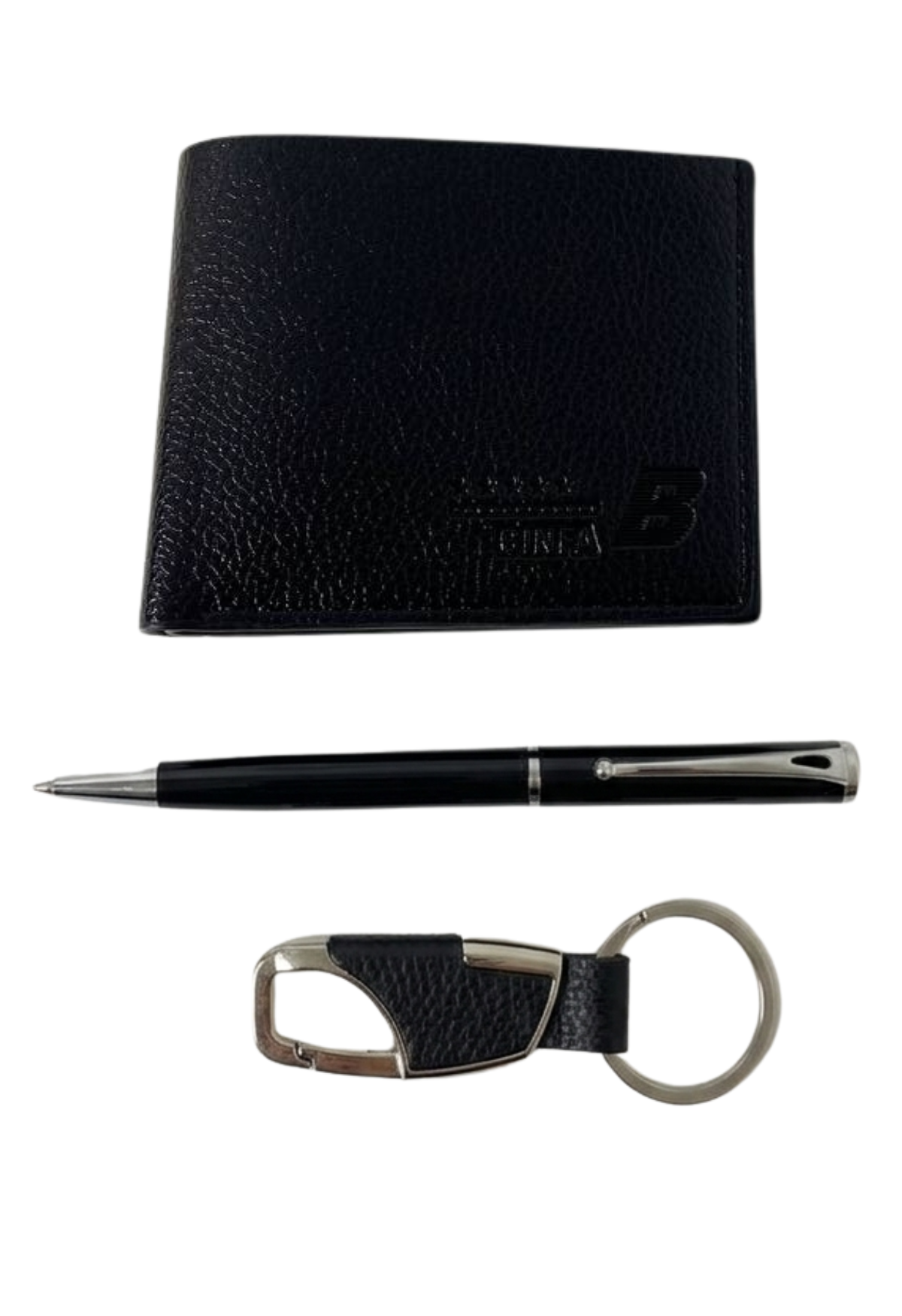 Set De Regalo Hombre Billetera Lapicero Y Llavero Elegante