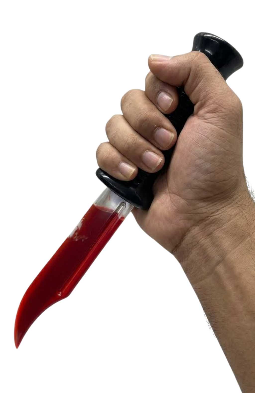 Cuchillo Falso Sangre Falsa Que Fluye Efecto Real Halloween