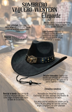 Sombrero Vaquero Estilo Western Texano Adultos Unisex Cowboy