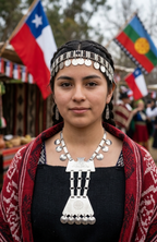 Collar Trapelacucha Mapuche Traje Tipico