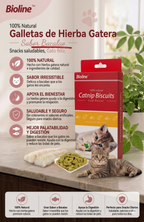Pack 6 Snack Bioline Gato Con Catnip Y Bacalao / Salmón 80 G