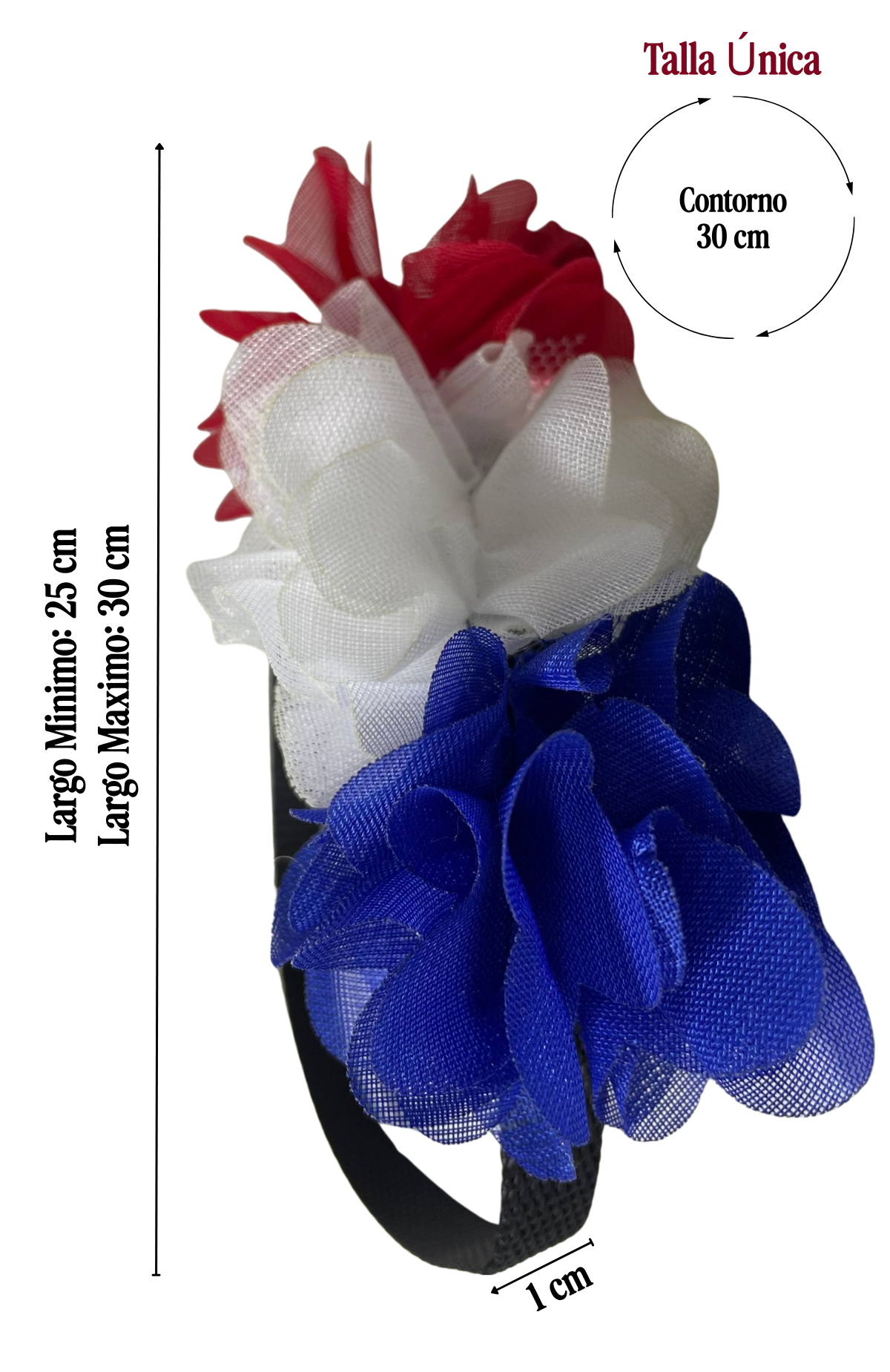 Collar Para Gato Con Flores Tricolor Ajustable (25 - 30 Cm)