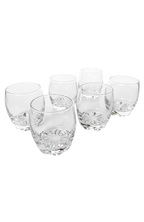 Set De 6 Vasos De Vidrio Bajos Allegra Nápoles 290ml