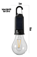 Lámpara Foco Led Colgante Camping Recargable Usb - Solar