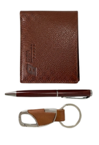 Set De Regalo Hombre Billetera Lapicero Y Llavero Elegante