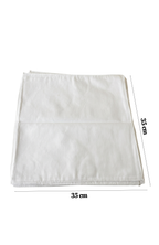 Set De 12 Pañuelos De Bolsillo Blancos Lisos 35x35 Cm