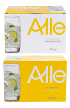 Set De 6 Vasos De Vidrio Altos Allegra Cooler Nápoles 390ml
