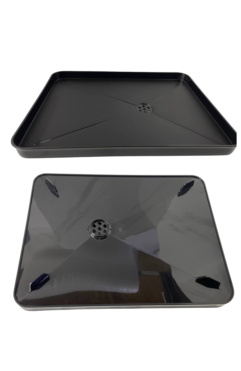 Secaplatos Escurridor De Platos 2 Pisos Simplit Acero Negro